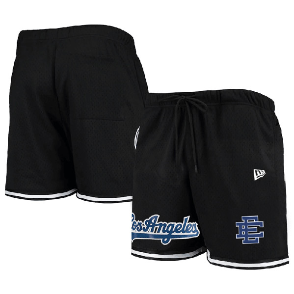 Men's Los Angeles Dodgers Black Mesh Shorts